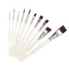 White Rod Colour Paint Brushes Oil Watercolour Art