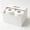 White Tear-A-Square Kitchen Paper Towels 11×6 Inch Sheet, 110 2-Ply Sheets Per Double Roll, for Kitchen Car Craft Room (2 Double Rolls)