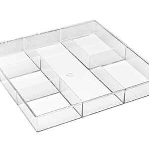 Whitmor 6-Section Clear Drawer Organizer