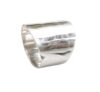 Wide Cigar Band Ring 925 Sterling Silver Dome Chunky Ring