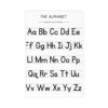 Wigonda Alphabet Handwriting Chart Educational Canvas Poster Wall Art Prints Room Aesthetic Murals Bedroom And Living Decorations Unframe 24x36inch