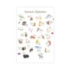 Wigonda Animal Alphabet Chart Canvas Poster Wall Art Prints Room Aesthetic Murals Bedroom And Living Decorations Unframe 24x36inch