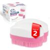 Wilbarger Method Therapy Brush, 2 Pack (Pink) - Therapressure Sensory Brush for Occupational Therapy and Brushing Protocol