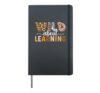 Wild About Learning Back To School Teaching Students Teacher Hardcover Journal, Black