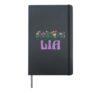 Wildflower Floral LIA First Name Mother's Day Women Hardcover Journal, Black