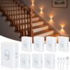 WILLED Motion Sensor Night Lights, Rechargeable Soft White Stair Lights