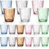 Willinglong 18 Pcs Unbreakable Juice Glasses 10 Oz PC Plastic Stackable Drinking Glasses Heavy Duty Reusable Water Cups, Shatterproof Stackable Dishwasher Safe Tumblers for Daily Use Home Party