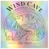 Wind Cave National Park Minimalistic Design Holographic Souvenir Vinyl Sticker (6-Inch)