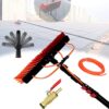 Window Cleaning Telescopic Cleaner Wash Brush Kit Adjustable Pole Length，Solar Panel & Window Cleaning Kit: Extendable Brush 4-12m for Exterior Glass & Conservatory Roof Cleaning - Professio