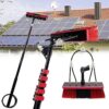 Window Cleaning Telescopic Cleaner Wash Brush Kit Adjustable Pole Length，Telescopic Solar Panel & Veranda Roof Window Cleaning Pole - 4m Adjustable Water Brush for Effortless Glass Cleaning