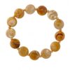 Winerbalaa Chunky Beaded Stretch Bracelet for Women,Khaki Beaded Tiny Gold Beads Elastic Statement Bracelet Waterproof, Trendy Fashion Boho Summer Beach Birthday Accessories Jewelry Gift