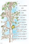 Winnie The Pooh Climbing Print Poster 16x24