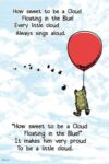 Winnie the Pooh Cloud Print Poster 24x36