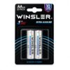 WINSLER AA Batteries, 1.5V Alkaline AA Batteries for Remote Controls, Clocks, Computer Mice, Toys and Household Devices, Long Lasting Alkaline Battery Pack (Pack of 2)
