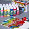WINSONS 24 Pack Acrylic Pouring Paint,23 Colors Ready-to-pour Acrylic Paint with 1 Silicon Oil, 59ml/2oz Each, Rich Pigment, High Flow Pouring Paint Set for Canvas, Rock, Ceramic, Wood