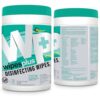 WIPESPLUS Disinfecting Surface Wipes Canister Bleach Free with Lemon Scent for Home and Business, 450 Count, (6 Packs of 75)