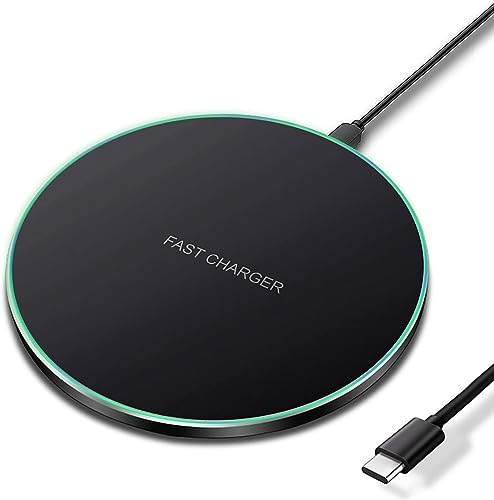 Wireless Charger 20W Fast Wireless Charging Pad Compatible with iPhone 11 12 13 14 15 16 17 Pro/Pro Max, iPhone Xs/XS Max/XR/8 Plus,AirPod4/Pro/3/2,for Samsung Galaxy S Note,Galaxy Buds