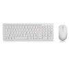 Wireless Keyboard and Mouse 104 Keys Full Size, White