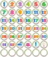 Wisdompro 42 Pcs Line Up Spots for Classroom Floor, Lining Up Dots - 4 Inch