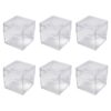 WISHNYMPH Square Bugs Observation Box,6PCS Small Square Bugs Observation Boxes with Magnifier for Outdoor Exploration Safe Bugs Viewer Container