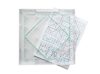 WISSNER Geobrett Square 6" x 6" Stackable, Clear with Rubber Rings, and 12 Stencils