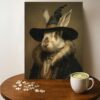 Witch Bunny Animal Jigsaw Puzzle - 500 Pieces Wooden Puzzle for Adults, Wall Art Gift, Finished Size: 20 x 15 Inch