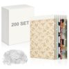 Wiwaplex 8.5x11In 200P Thicker Fabric Organizer Boards With 800p Clips, Comic Book Board for Fabric Storage Book Organize for Sewing Craft Room Closet Organization, Folding and Storing Cloth Straight