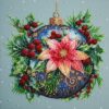 Wizardi Bead Embroidery kit - Christmas Glow. Colorful Beads, Beading Needles. DIY Kit. Embroidery for Beginners. Home Decor. AMB-113 Abris Art