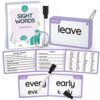 WJPC 58 Cards, 116PCS High Frequency Sight Words Flash Cards (Second-Grade), 1st, 2nd, 3rd Grade, 6,7,8,9 Years Ages Kids Boys Girls Homeschool Phonics Learning Cards to Read, Write.