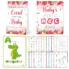 WNINK Strawberry Baby Shower ABC Book, A–Z Alphabet Coloring Cards Game, Fun Interactive Activity and Keepsake for Baby Shower Party Decorations and Celebration