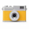 WOEEKSON Mini Keychain Camera with 180° Flip Selfie Screen, 8MP 1080P Portable Wearable Necklace Camera & Bag Charm, Perfect Vlog Camera for Students, Beginners, Kids and Adults Gift. (Yellow)