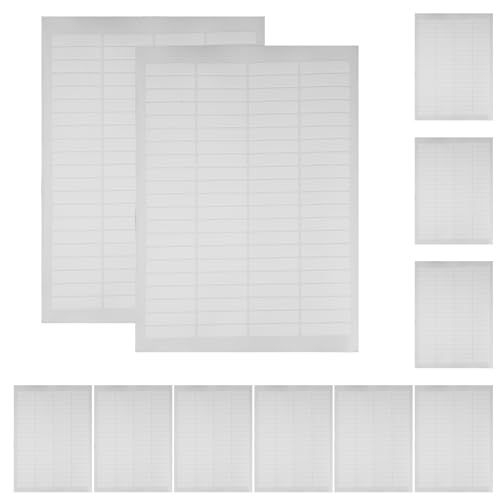WOFASHPURET 20 Sheets X11mm White Waterproof Self-Adhesive Printer Address Labels Stickers, Rectangular Printable Name Tags for Office and Warehouse Use, 20 Sheets for File Folder and Product