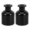 WOFASHPURET Glass Reed Diffuser Bottles Aromatherapy Containers 150ml Cylindrical 2pcs Spillproof Refillable Essential Oil Diffusers for Home and Office Decor