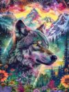 Wolf Diamond Art Kits for Adults-Diamond Painting Kits for Adults Beginners,5D DIY Full Drill Diamond Painting Gem Art and Crafts 12x12 inch