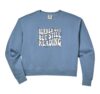 Womens Bookish Burned Out But Still Reading Retro Book Club Comfort Colors Crop Sweatshirt