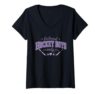 Women's Fictional Hockey Boys Only Sports Romance Reader Book Club V-Neck T-Shirt