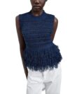 Women's Hollow Out Fringe Hem Crochet Top Sleeveless Summer Vacation Daily Wear Bohemian Vest