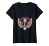 Women's Mechanical Soul Motorcycle Enthusiast Gearhead Drag Racing V-Neck T-Shirt