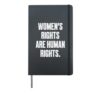 Women's Rights Are Human Rights Hardcover Journal, Black