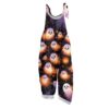 Women's Rompers 2026 Fall Crewneck One Piece Summer Sleeveless Jumpsuit Casual Spaghetti Strap Spooky Season Outfit(3-Khaki,Small)