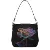 Women's Shoulder Handbags Rose Neon Lines Print Tote Bags