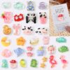 Wonderjune 30 Sets Pocket Hugs Teacher Employees Back to School Appreciation Gift Bulk Little Resin Inspirational Hug Pocket Card Emotional Distance Gifts Support for Coworker Friend (Animal)