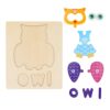 Wooden Animal Puzzles Color Cognition Embedded Smoother Edges Toddler Puzzles for Home Toys