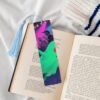 Wooden Bookmarks for Book Lovers, Handmade DIY Book Mark with Sky Blue Tassels Halloween Ghost Page Markers Artistic Book Accessories Gift for Women Men