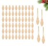 Wooden Christmas Bulbs, Unfinished Wood Light Bulb Ornaments for DIY Crafts, Painting Projects, Christmas Tree Decorations, Home Decor & Holiday Activities，50 PCS