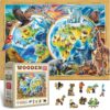 WOODEN.CITY Wooden Puzzle Wildlife of THE Planet – 1000 Piece Wooden Puzzle for Adults with 100 Unique Animal Shapes – Premium Eco Wood Puzzles for Adults 1000 Piece – Made and Designed in EU