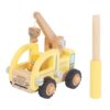 Wooden Crane Truck Vehicle Toys Cars for Toddlers and Kids Ages 3+ Gifts for Boys Girls