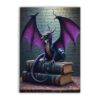 Wooden Jigsaw Puzzle, Mystic Dragon Book Art Pattern, 500 Pieces, Interior Decor, Fantasy Literary Themed Design