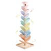 Wooden Marble Run Ball Drop Montessori Toys for Toddlers 4-8 Boys Girls Kids Wood Music Tree Marble Ball Run Game 3-5 8-12 Years Old Learning Color Sorting Sensory Toys Birthday Gift (Height: 28")