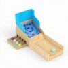 ＡＷＨＡＯ Wooden Marble Toy with Sloped Ramp Tabletop Arcade Toy Marble Run Set for Young Children